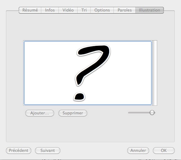 iTunes : Glisser/Déposer une illustration depuis Safari